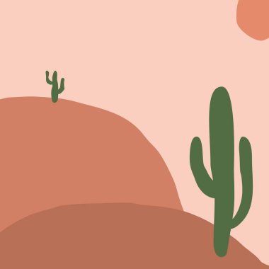 Vektör soyut minimalist manzara. Yalan makinesi ve web tasarımı için şablon