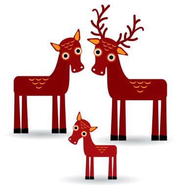 geyik ve açık kahverengi