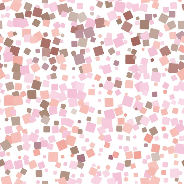 Mosaico patrón sin costura rosa sobre fondo blanco. Vector — Archivo Imágenes Vectoriales