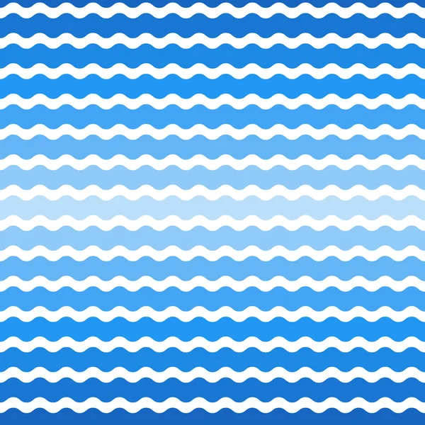 Wellenförmigen blauen Farbverlauf Hintergrund, nahtlose Muster. Vektor — Stockvektor