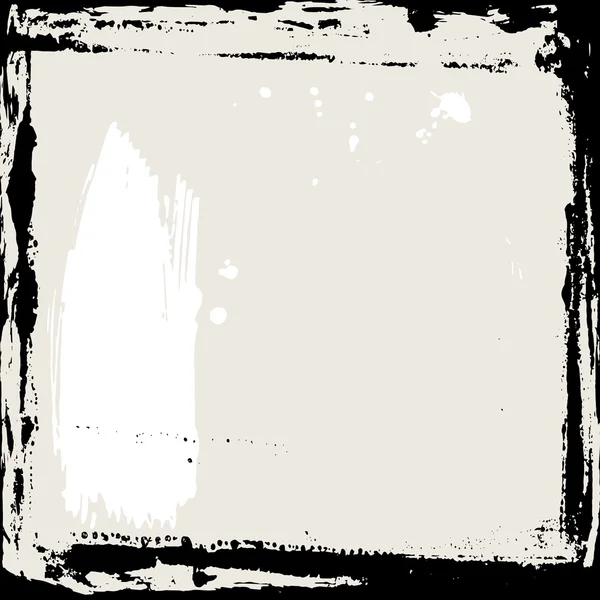 Абстрактная рамка гранжа. Черный и бежевый Шаблон фона. Вектор — стоковый вектор
