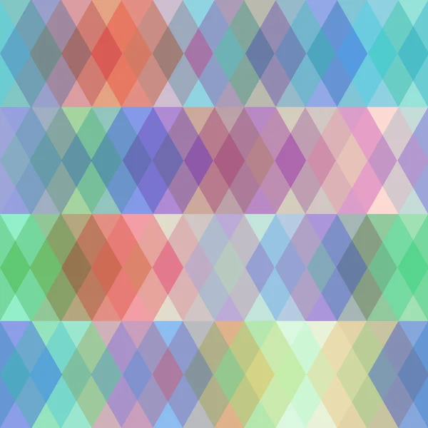 Abstract seamless pattern with colored rhombus, spectrum effect. Vector — ストックベクタ