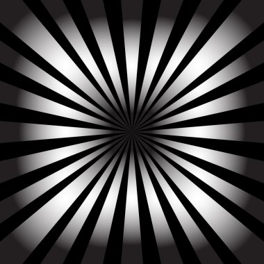 White rays on black background. Abstract background. Vector