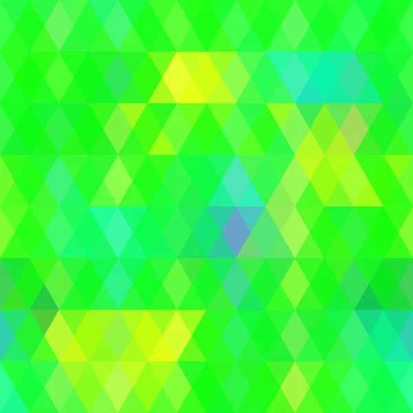 Abstrakte Hipster nahtlose Muster mit leuchtend farbigen Rauten. geometrischer Hintergrund grün-gelb. Vektor — Stockvektor