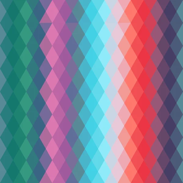 Abstract hipsters seamless pattern with bright colored rhombus. Geometric background rainbow color. Vector — Διανυσματικό Αρχείο