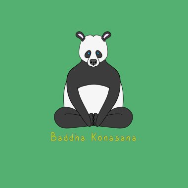 Resimde Baddha Konasana Yoga poz - hayvan yoga