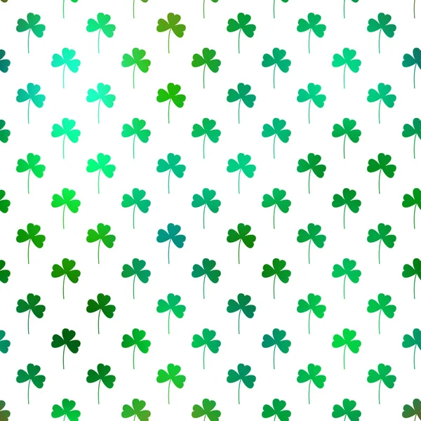Clover flower seamless pattern for Saint Patrick's day — Stock Vector