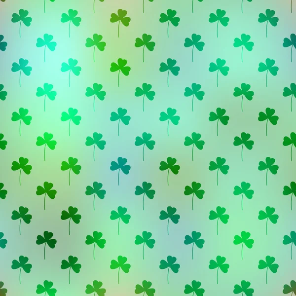 Clover flower seamless pattern for Saint Patrick's day — Stock Vector