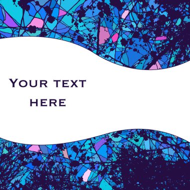 Mesajınız için soyut vektör tasarım şablonu