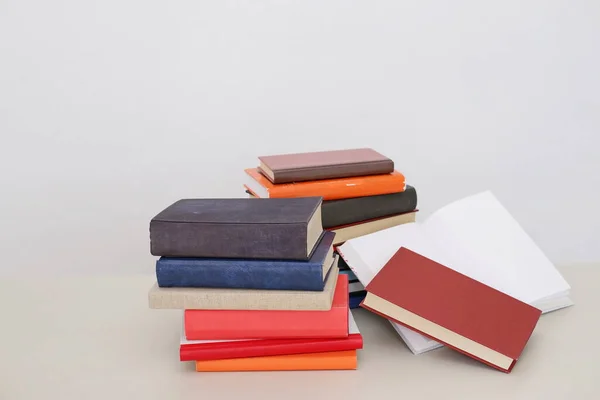 Stack Books White Background — Stock Photo, Image