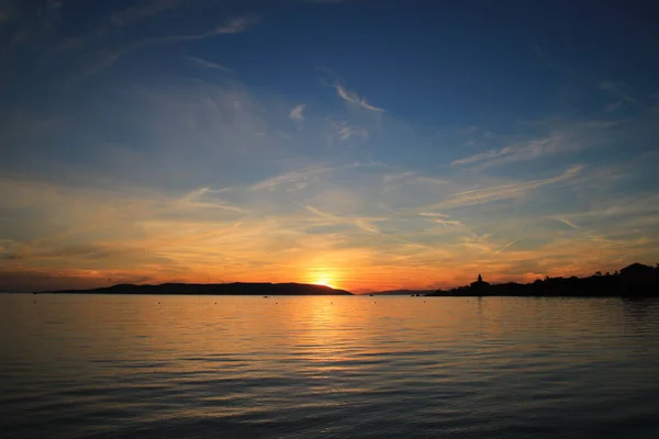 Sunset Sea Croatia — Stock Photo, Image