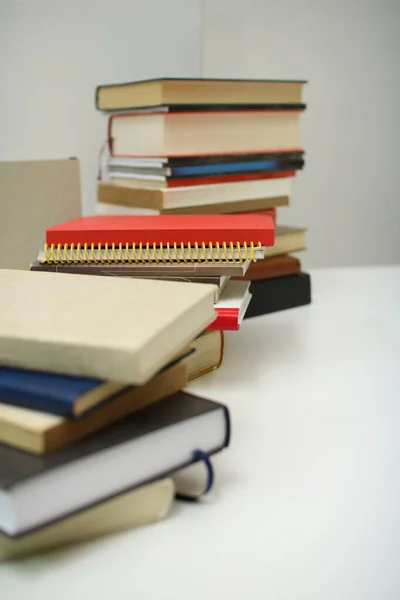 Stack Books White Background — Stock Photo, Image