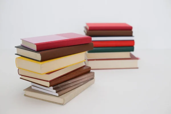 Stack Books White Background — Stock Photo, Image