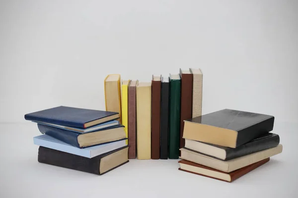 Books White Background — Stock Photo, Image