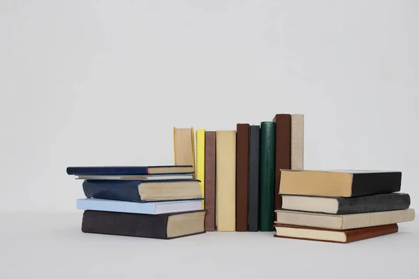 Books White Background — Stock Photo, Image