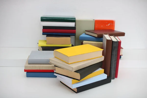 Stack Books White Background — Stock Photo, Image