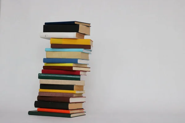 Stack Books White Background — Stock Photo, Image