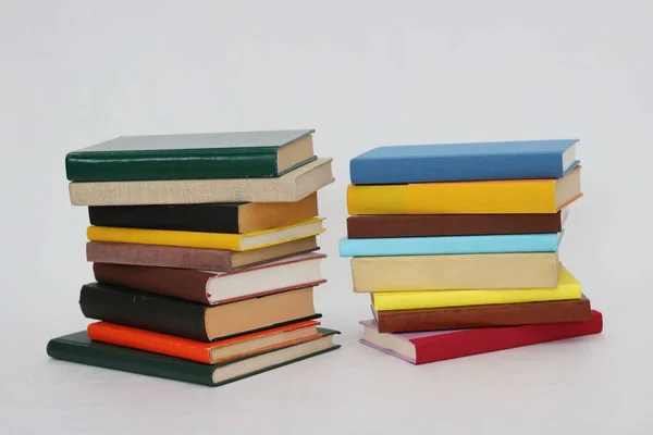 Stack Books White Background — Stock Photo, Image