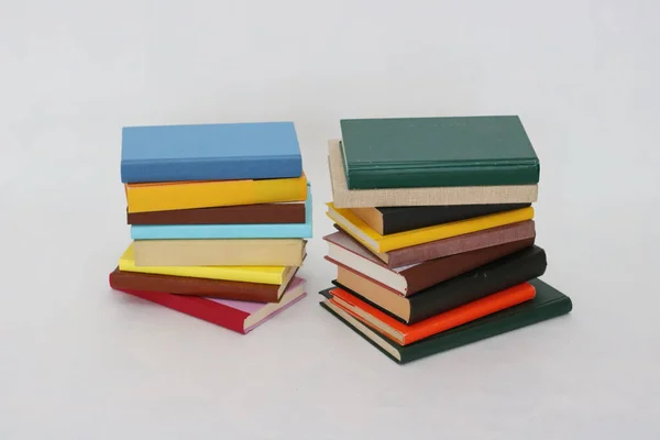 Stack Books White Background — Stock Photo, Image