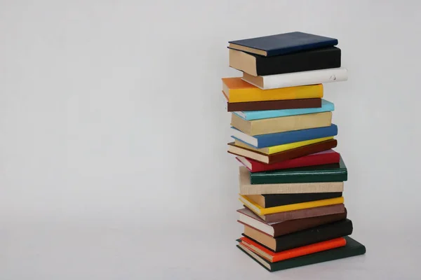 Stack Books White Background — Stock Photo, Image