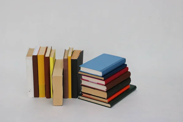 Stack Books White Background — Stock Photo, Image