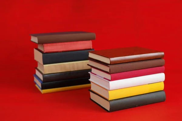 Pilha Livros Vermelho — Fotografia de Stock