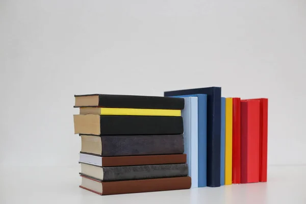 Stack Books White Background — Stock Photo, Image