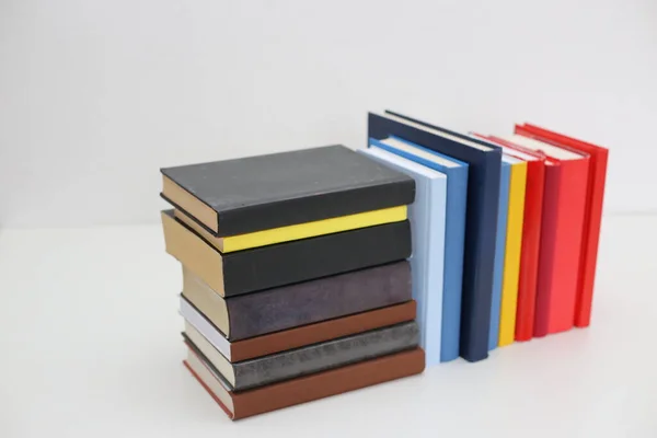 Stack Books White Background — Stock Photo, Image