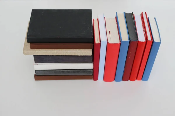 Stack Books White Background — Stock Photo, Image