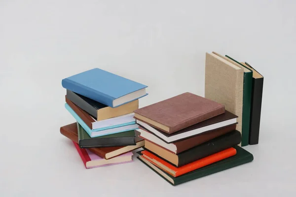 Stack Books White Background — Stock Photo, Image