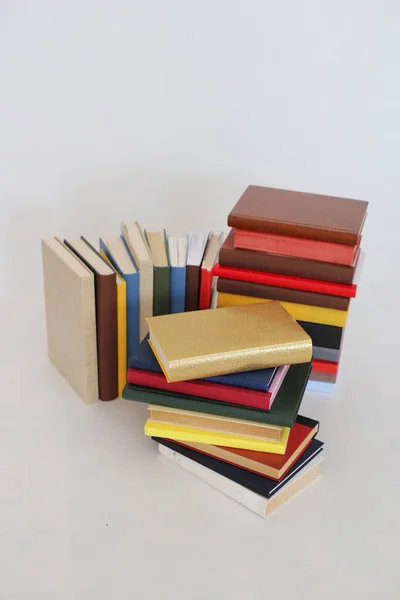 Stack Books White Background — Stock Photo, Image