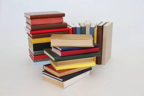 Stack Books White Background — Stock Photo, Image