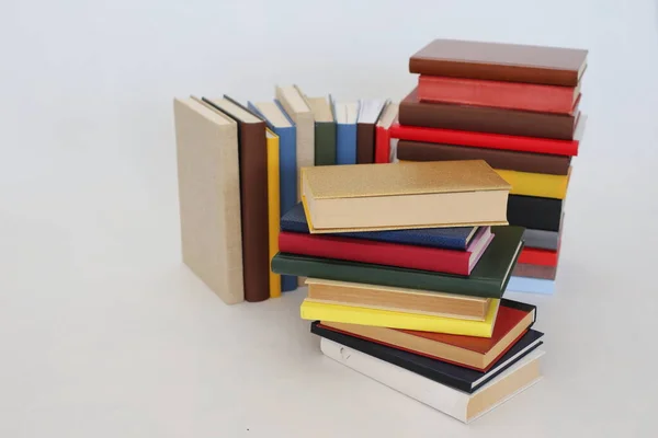 Stack Books White Background — Stock Photo, Image