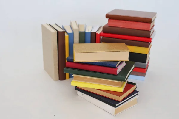 Stack Books White Background — Stock Photo, Image