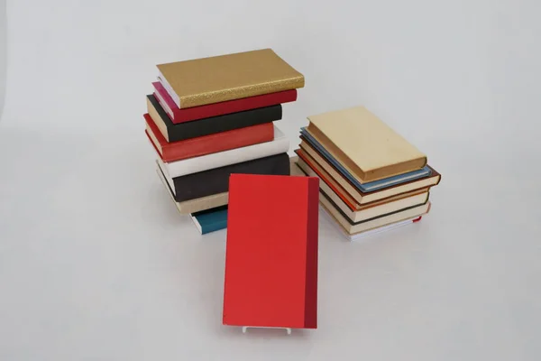 Stack Books White Background — Stock Photo, Image