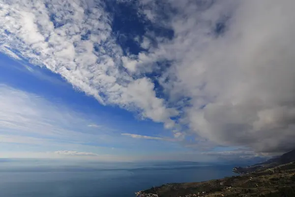 Panoramautsikt Över Havet Framför Makarska Kroatien — Stockfoto