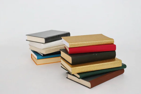 Stack Books White Background — Stock Photo, Image