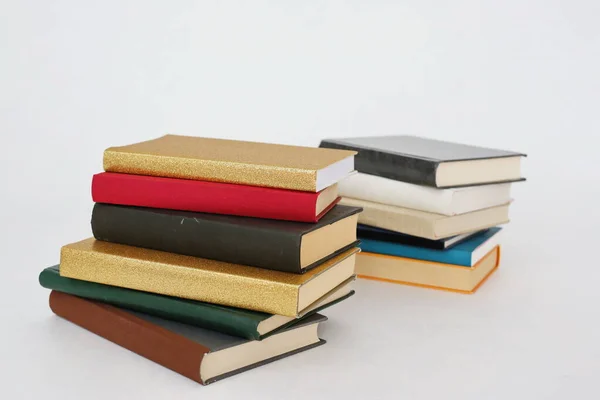 Stack Books White Background — Stock Photo, Image