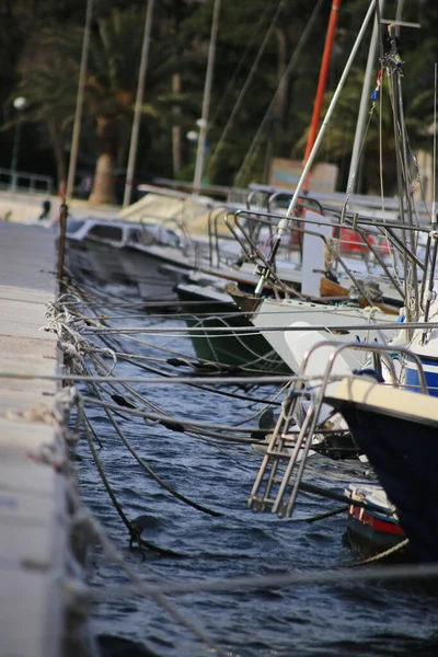 Makarska Croacia 2021 Pequeña Ciudad Turística Makarska Croacia — Foto de Stock