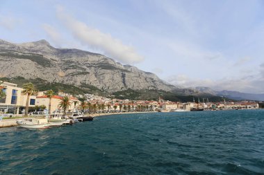 Hırvatistan 'ın küçük turistik kenti Makarska