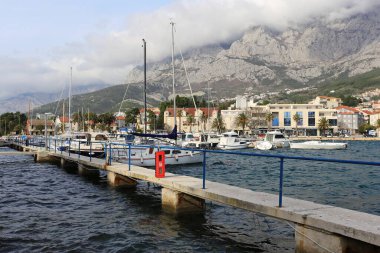 Hırvatistan 'ın küçük turistik kenti Makarska