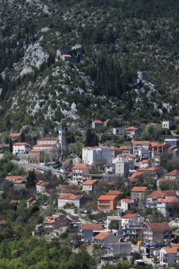 Split, Dalmaçya, Hırvatistan yakınlarındaki Vrgorac Panoraması