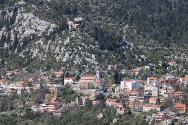 Split, Dalmaçya, Hırvatistan yakınlarındaki Vrgorac Panoraması