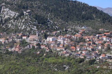 Split, Dalmaçya, Hırvatistan yakınlarındaki Vrgorac Panoraması