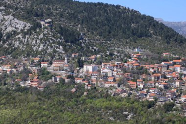 Split, Dalmaçya, Hırvatistan yakınlarındaki Vrgorac Panoraması