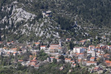 Split, Dalmaçya, Hırvatistan yakınlarındaki Vrgorac Panoraması