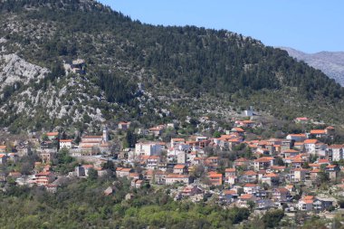 Split, Dalmaçya, Hırvatistan yakınlarındaki Vrgorac Panoraması