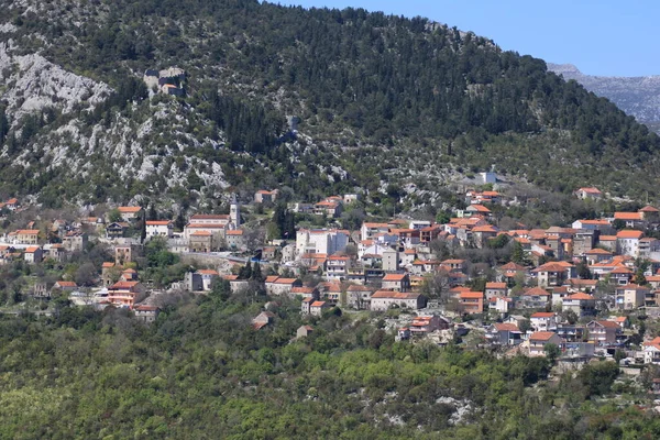 Panorama Vrgorac Vicino Spalato Dalmazia Croazia — Foto Stock