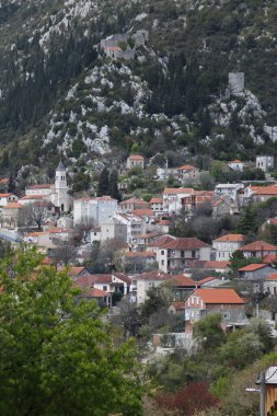Split, Dalmaçya, Hırvatistan yakınlarındaki Vrgorac Panoraması