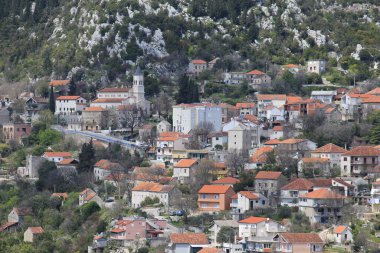 Split, Dalmaçya, Hırvatistan yakınlarındaki Vrgorac Panoraması
